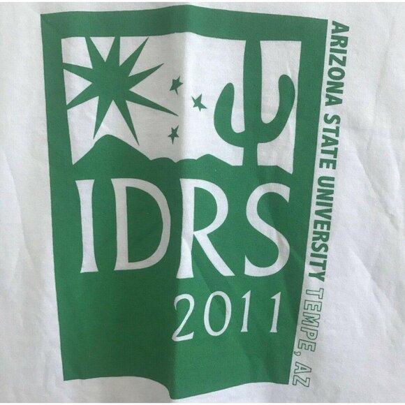 Jerzees Mens Arizona State University IDRS 2011 White T-Shirt Size Medium - Picture 2 of 8